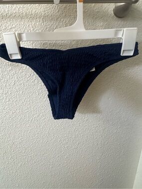 Target Navy Textured Women's Swim Bikini Bottoms